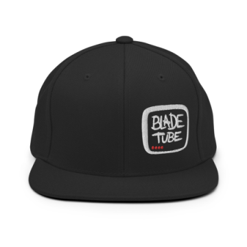 BladeTube - Black Snapback Hat TV Logo 画像