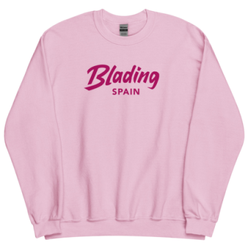 Blading Spain - Light Pink Unisex Sweatshirt 画像