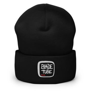 BladeTube - Black Cuffed Beanie TV Logo 画像
