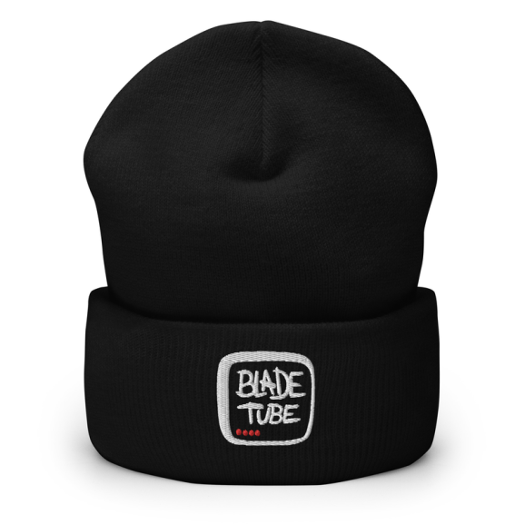 BladeTube - Black Cuffed Beanie TV Logo 画像