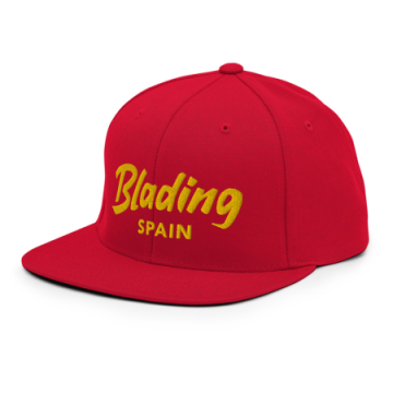 Blading Spain - Red/Gold Snapback Hat 画像