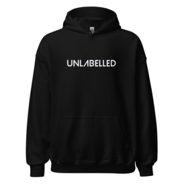 Unlabelled - Black Unisex Hoodie 画像