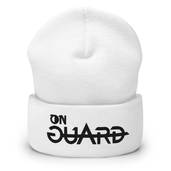 On Guard - White Cuffed Beanie 画像