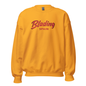 Blading Spain - Gold/Red Unisex Sweatshirt 画像