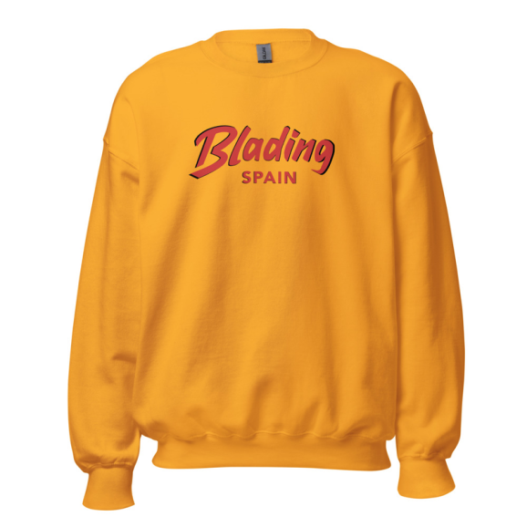 Blading Spain - Gold/Red Unisex Sweatshirt 画像