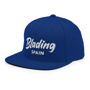 Blading Spain - Blue Royale/White Snapback Hat 画像