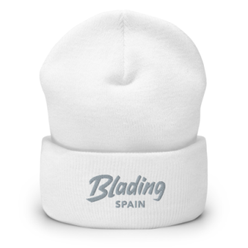 Blading Spain - White/Grey Cuffed Beanie 画像