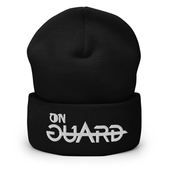 On Guard - Black Cuffed Beanie 画像