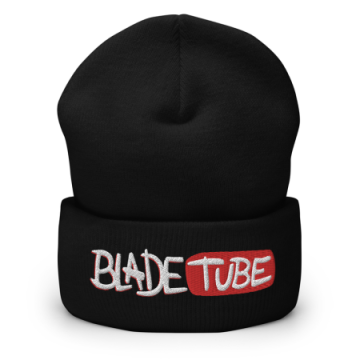 BladeTube - Black Cuffed Beanie 画像