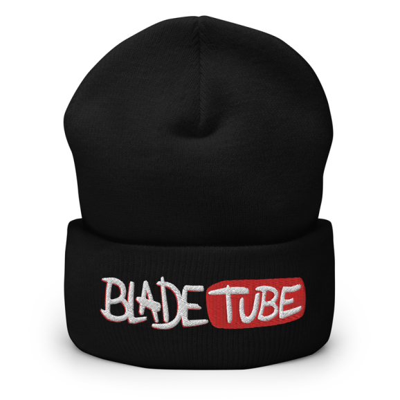 BladeTube - Black Cuffed Beanie 画像