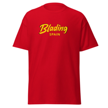 Blading Spain - Red/Gold Unisex classic tee 画像
