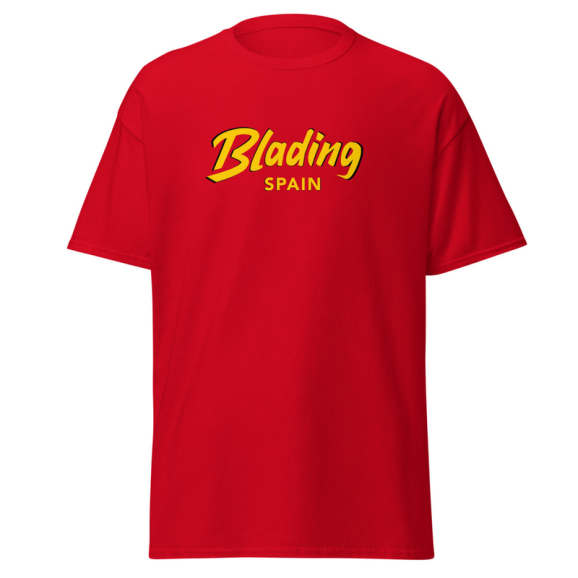 Blading Spain - Red/Gold Unisex classic tee 画像