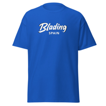 Blading Spain - Royale Blue/White Unisex classic tee 画像