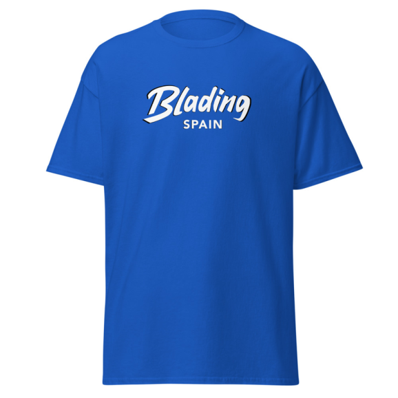 Blading Spain - Royale Blue/White Unisex classic tee 画像