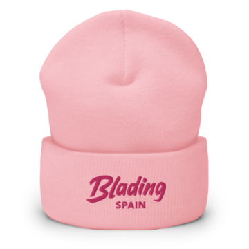 Blading Spain - Light Pink/Flamingo Cuffed Beanie 画像