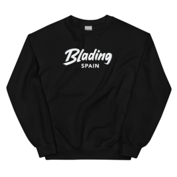 Blading Spain - Black/White Unisex Sweatshirt 画像