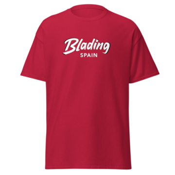 Blading Spain - Cardinal Red/White Unisex classic tee 画像