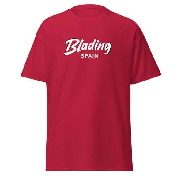 Blading Spain - Cardinal Red/White Unisex classic tee 画像